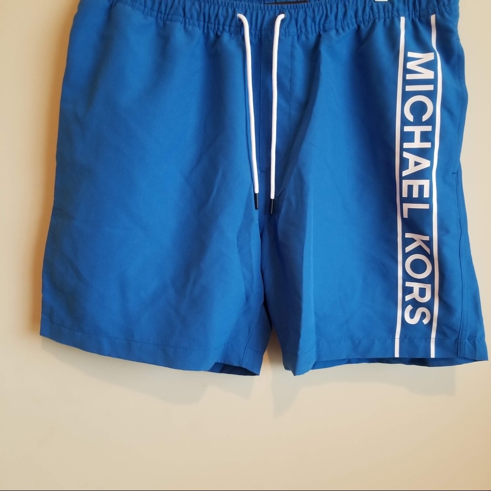 Michael Kors Grecian Blue Size L Swim Shorts